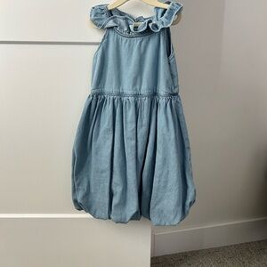 NWOT Gap Girls Light Blue Sleeveless Bubble Dress